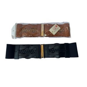 Grace Karin Women’s Elastic Vintage Belt Stretchy Retro Wide Waist Cinch Belt Si